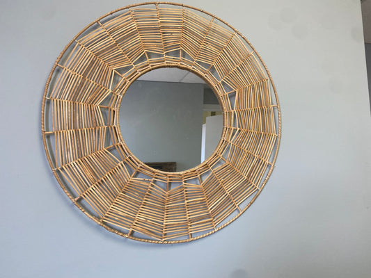 Miroir en bambou