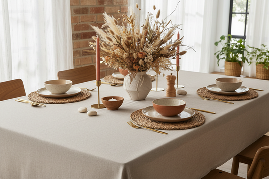 parfait! Garder cette image mais pas de plis dans la nappe et petit reluisant sur le tissus